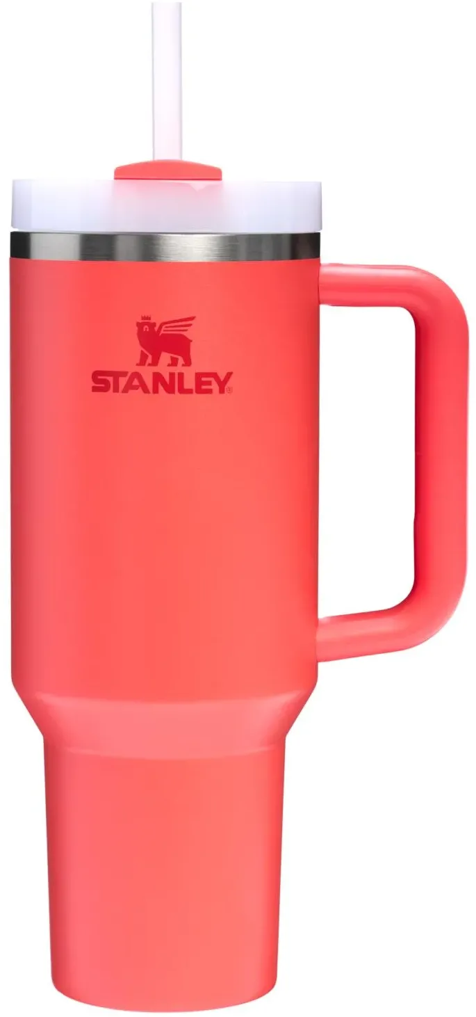 Stanley - termos tip sticla cu pai - Quencher H2.0 FlowState - Coral - 1.18L