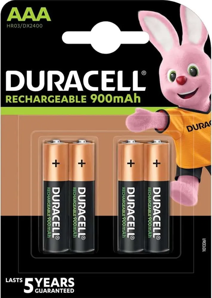 AAA/HR3 900mAh batteries, blister 4 pieces