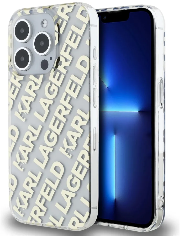 Karl Lagerfeld IML Fullover Logo case for iPhone 15 Pro Max - gold