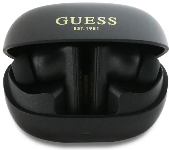 Guess Bluetooth headphones GUTWST88MCTGK TWS + docking station black/black Capsule Printed Logo