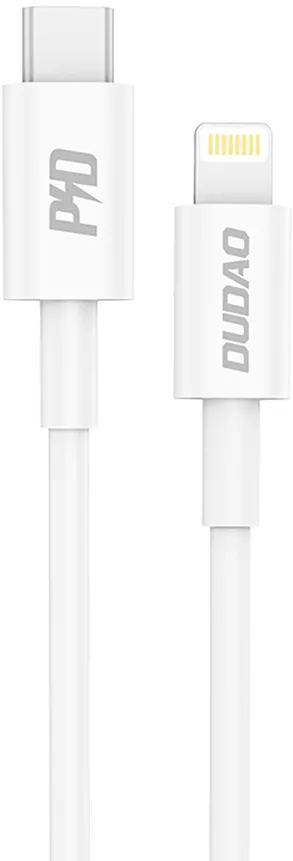 Dudao L6X USB-C - Lightning PD 20W 1m Cable - White