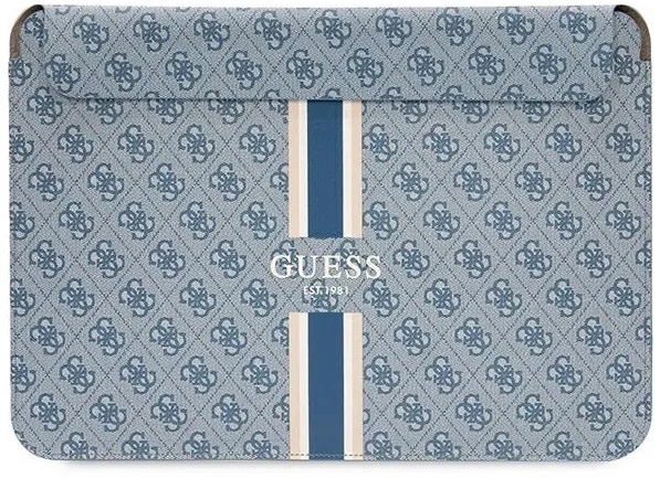 Guess 4G Printed Stripes cover for a 14" laptop - blue