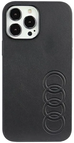 Audi Synthetic Leather iPhone 13 Pro Max 6.7" black/black hardcase AU-TPUPPCIP13PM-TT/D1-BK