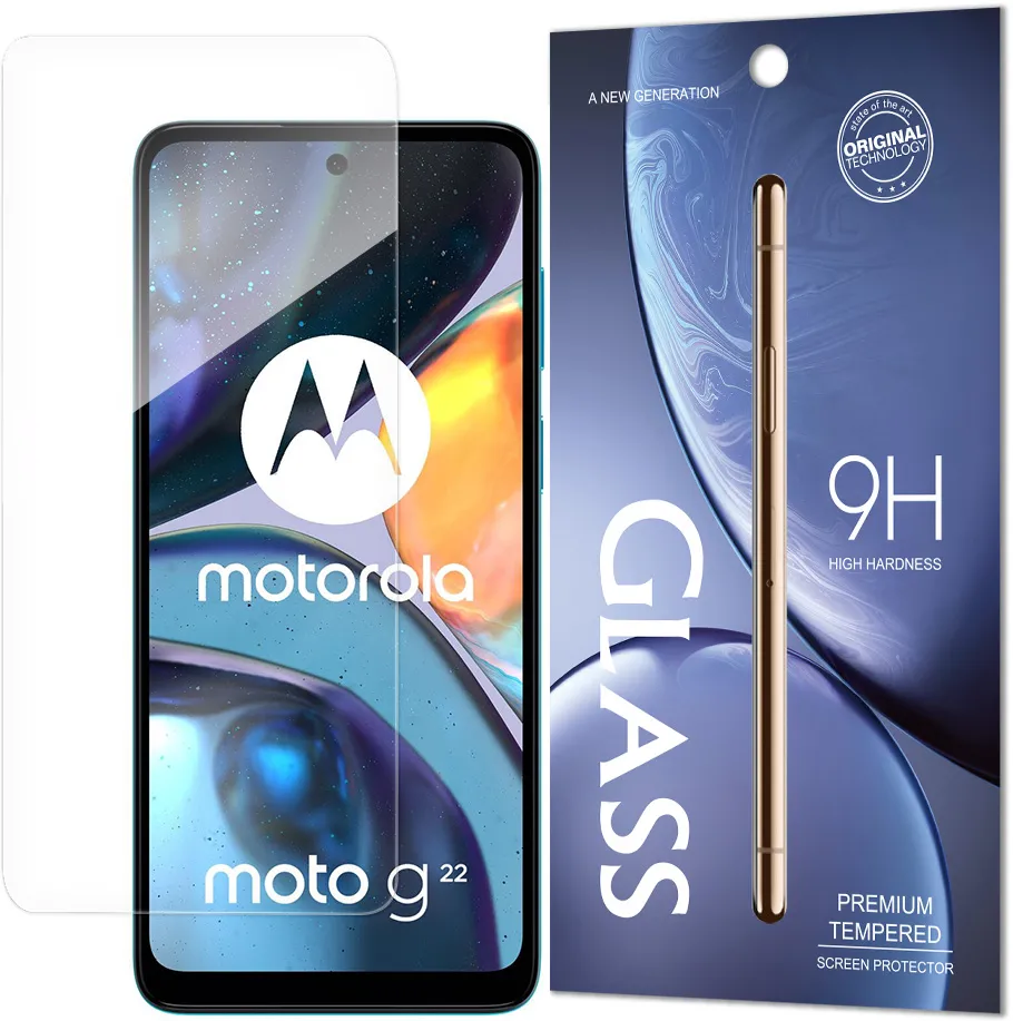 Tempered Glass 9H screen protector for Motorola Moto G22 (packaging - envelope)