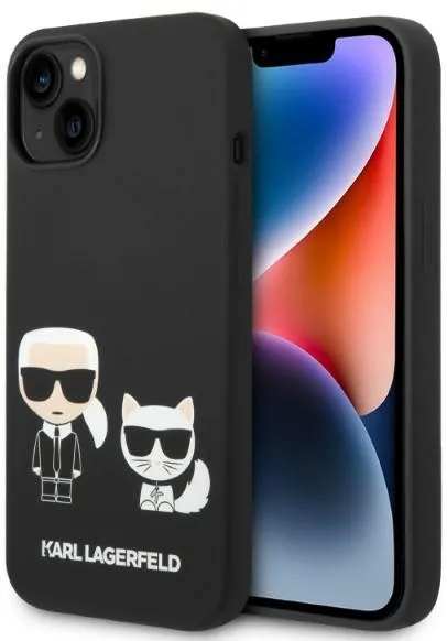 Karl Lagerfeld KLHMP14MSSKCK iPhone 14 Plus 6.7 "hardcase black / black Liquid Silicone Karl & Choupette Magsafe