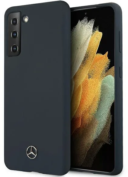 Mercedes Silicone Line Case for Samsung Galaxy S21 - Blue