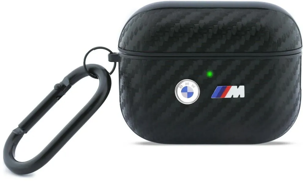 BMW Carbon Metal Logo Case for AirPods Pro 3 - Black
