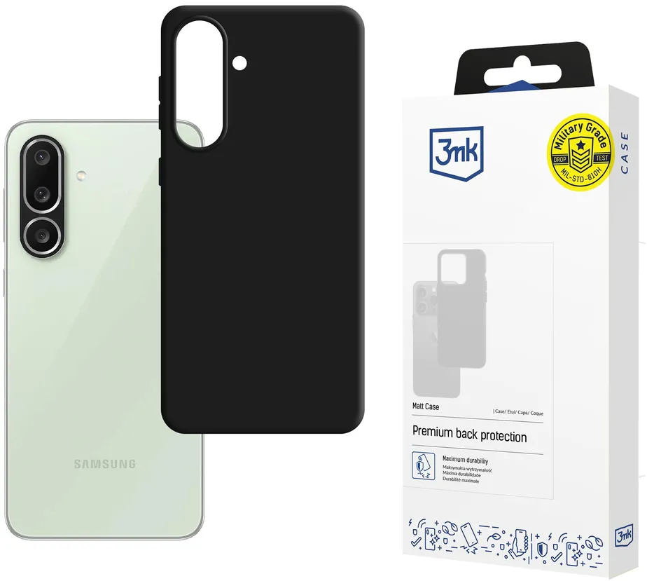 3mk Matt Case for Samsung Galaxy M56 - Black