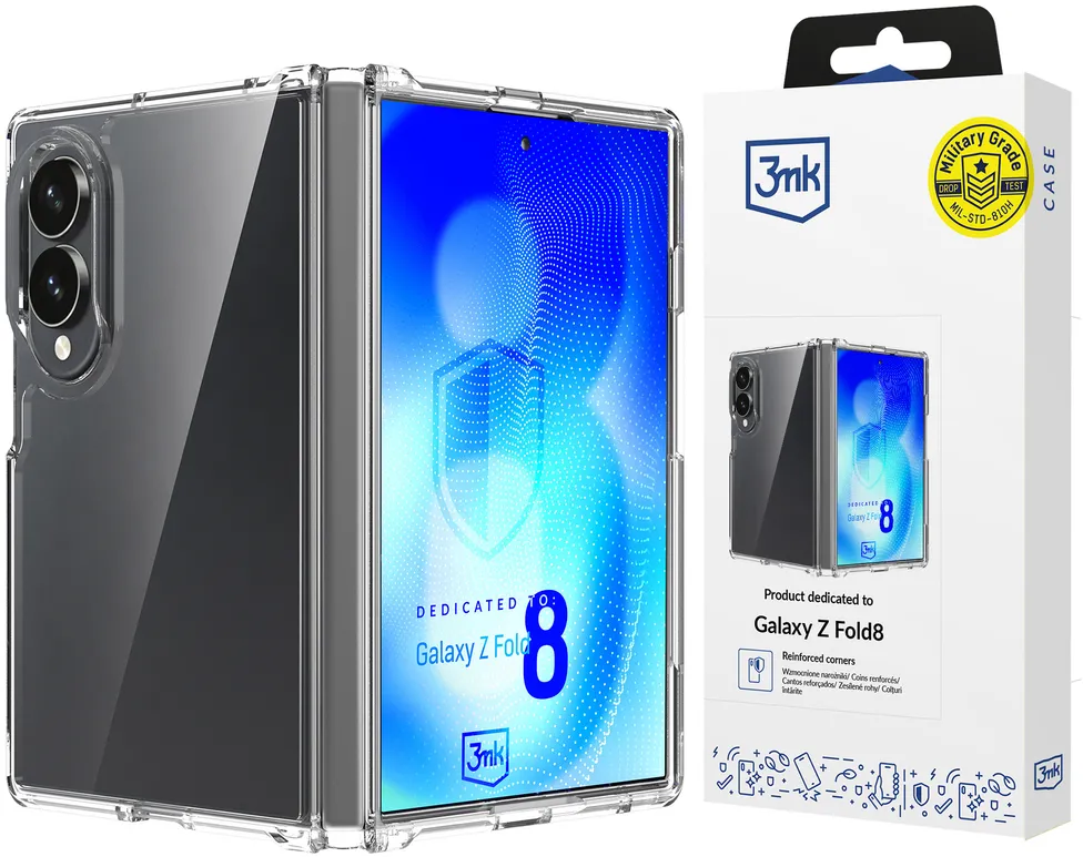 3mk Armor Case for Samsung Galaxy Z Fold 8 Wide - Transparent