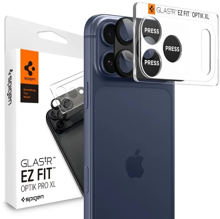 Spigen Optik Pro XL Camera Lens Glass for iPhone 17 Pro - Black