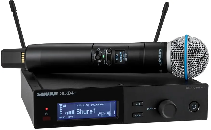 Microfon Shure SLXD24+E/B58-G65 Digital Wireless Negru