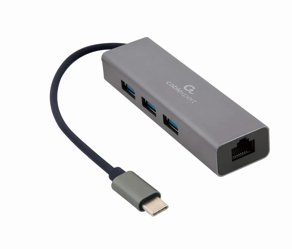 Hub USB Gembird A-CMU3-LAN-01