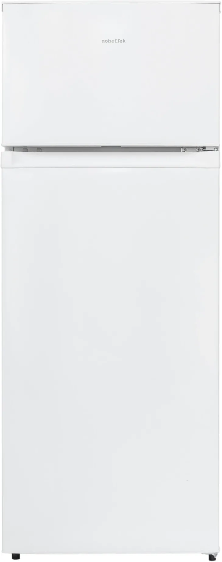Frigider cu 2 usi Nobeltek Static NTS-210ESW, congelatorul sus, volum net 210 (168+42) litri, clasa E, Alb