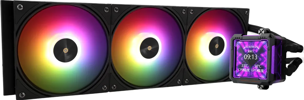 Cooler procesor cu racire lichid AIO THERMALRIGHT Frozen Warframe Pro 360 ARGB LCD negru