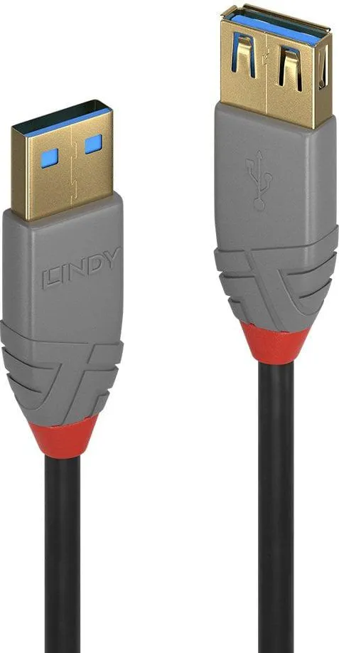 LINDY USB 3.0 Verlängerung Typ A/A Anthra Line M/F 0.5m