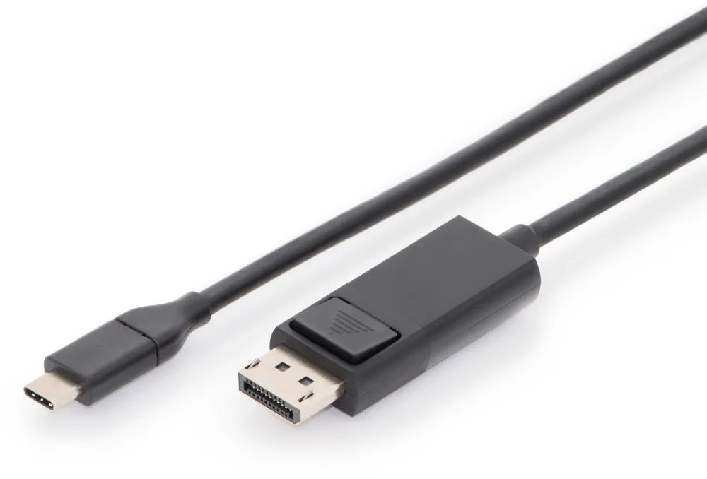 DIGITUS USB C Adapterkabel Typ C -DP 32,4GB St/St 2.0m, sw