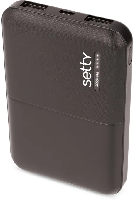 Setty power bank 5000 mAh SPB-05 black