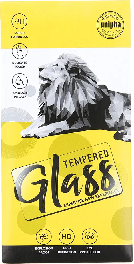 Tempered glass 9D for Honor X7a black frame