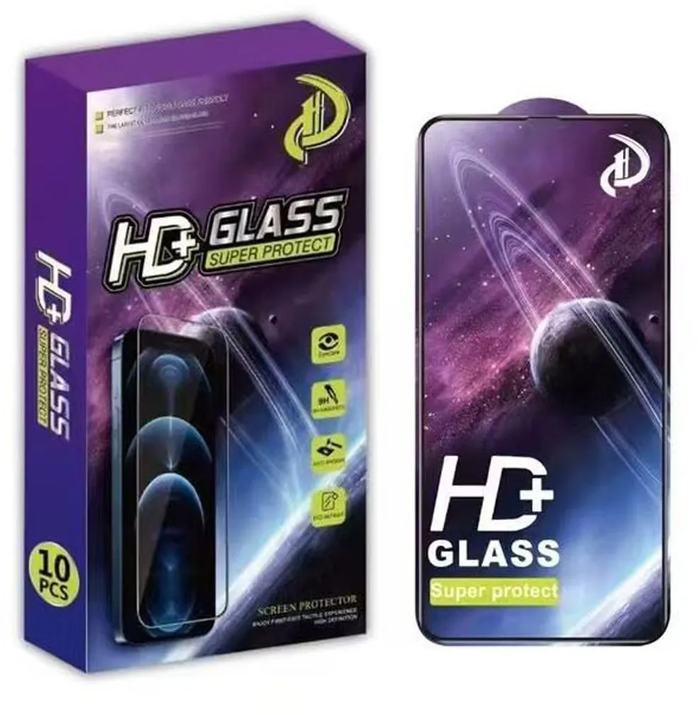 Tempered glass 9D for Xiaomi Redmi 14C 4G black frame 10in1