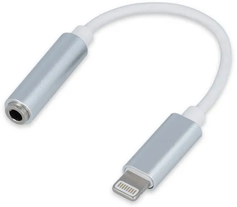 Setty adapter Lightning - audio jack 3,5mm white