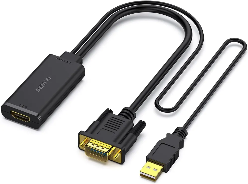 BENFEI adapter VGA to HDMI 1080P with audio black