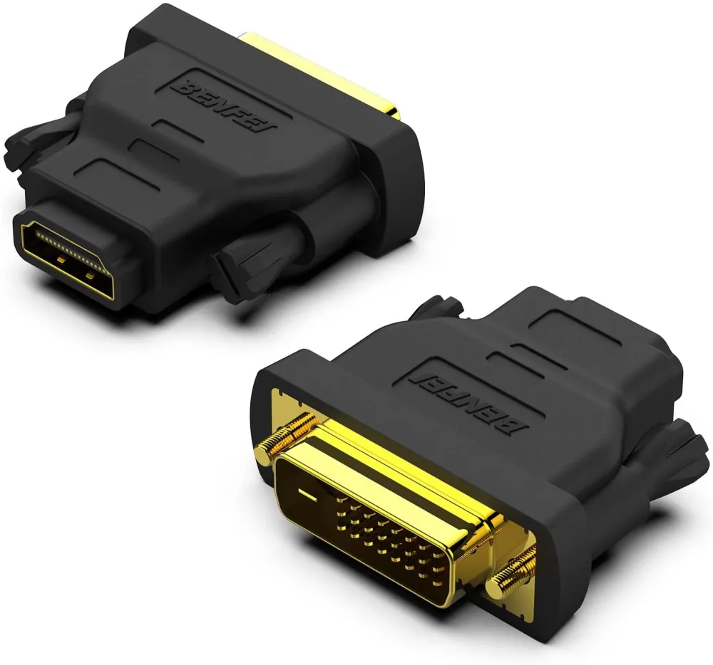 BENFEI adapter DVI to HDMI bidirectional 2 pack black