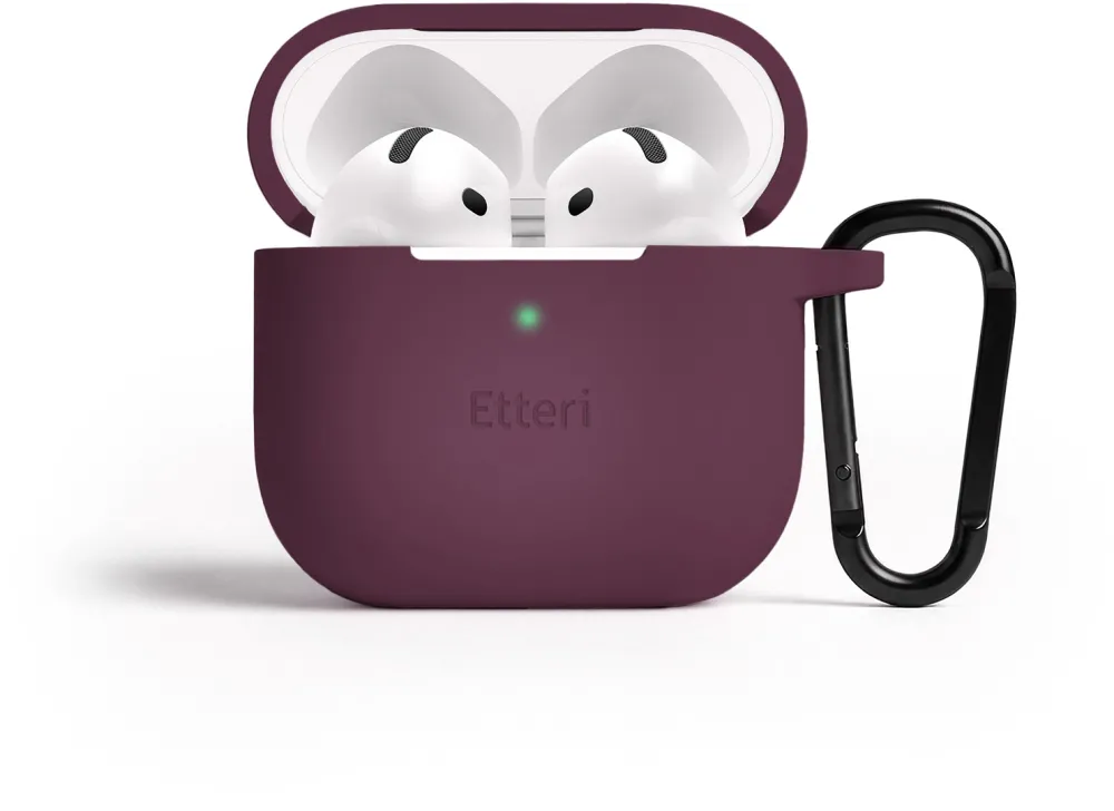 Etteri silicone case for AirPods 4 / AirPods 5 dark cherry