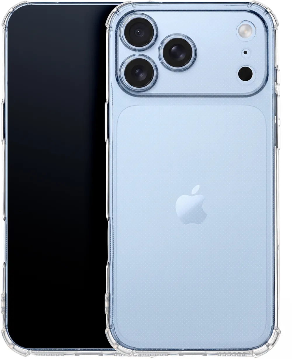 Anti Shock 1,5 mm case for iPhone 17 Pro 6,3" / iPhone 18 Pro 6,3" transparent camera protection