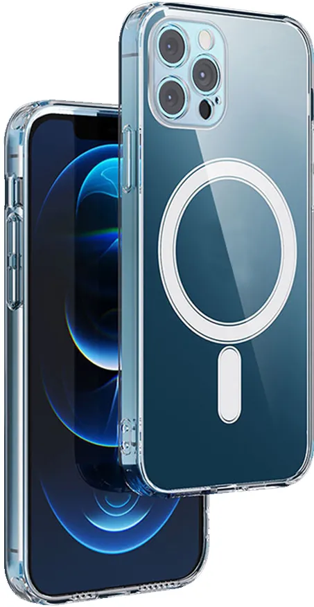 Anti Shock 1,5 mm Mag case for iPhone 15 6,1" transparent camera protection