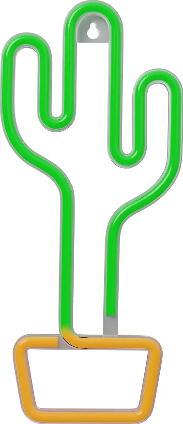 Neon LED Light CACTUS orange green Bat + USB FLNE02 Forever Light