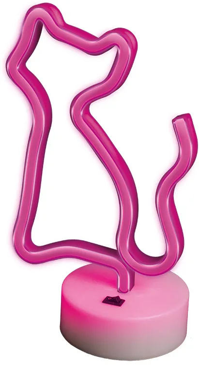 Neon LED on a stand CAT pink FSNE02 Forever Light