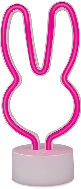 Neon LED on stand RABBIT pink USB-C FSC-10 Forever Light