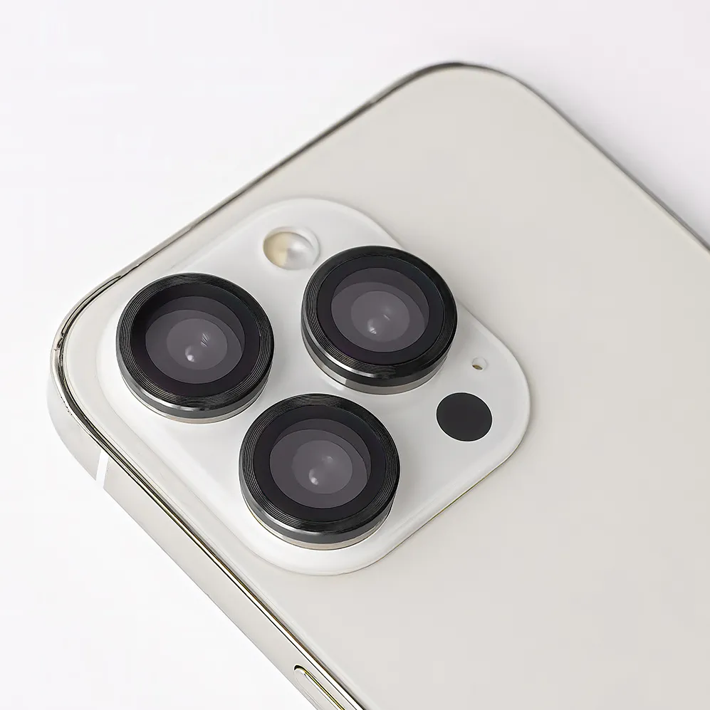 Set of lens glasses for iPhone 17 Air black frame