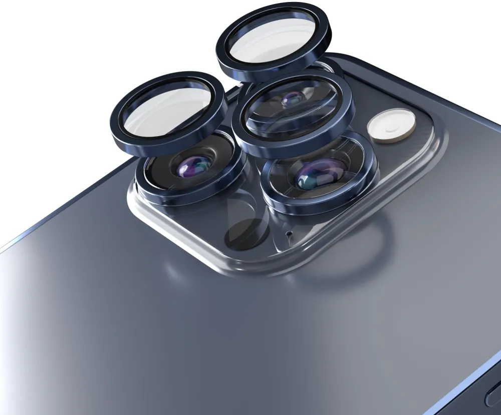 Etteri camera lens protector for iPhone 15 Pro / 15 Pro Max deep blue