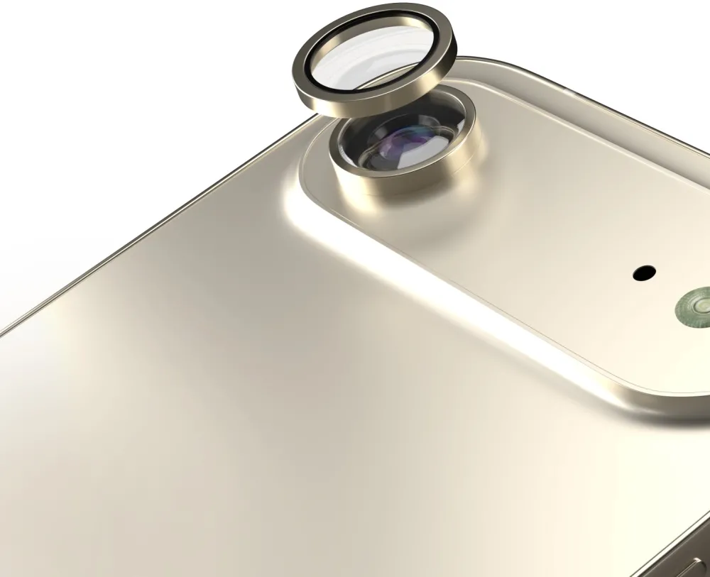 Etteri camera lens protector for iPhone 17 Air gold