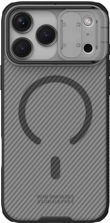 Nillkin Camshield Pro Magnetic case for iPhone 17 Pro Max / 18 Pro Max transparent black