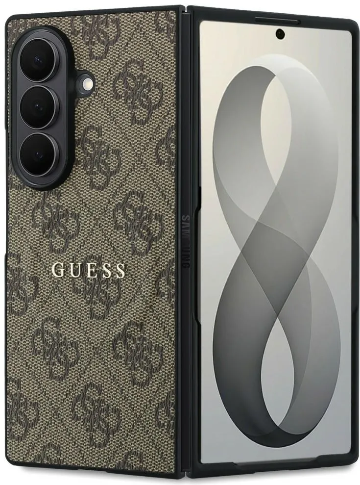 Guess  HC Magnetic 4G PU CLASSIC case for Samsung Galaxy Z Fold 8 Ultra brown