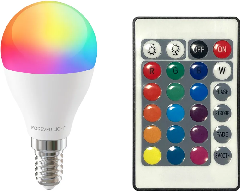 Forever Light LED Bulb RGB E14 G45 5W 500lm 4000K class F