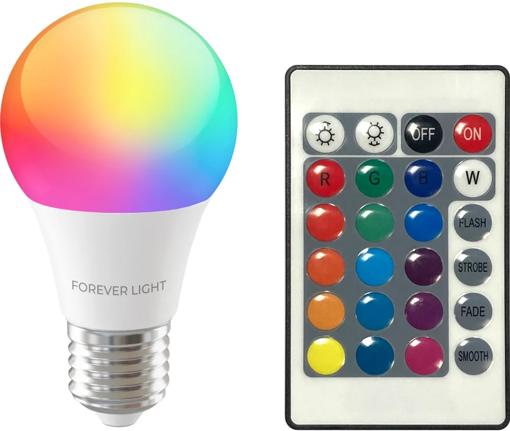 Forever Light LED Bulb RGB E27 A60 8W 850lm 4000K class F