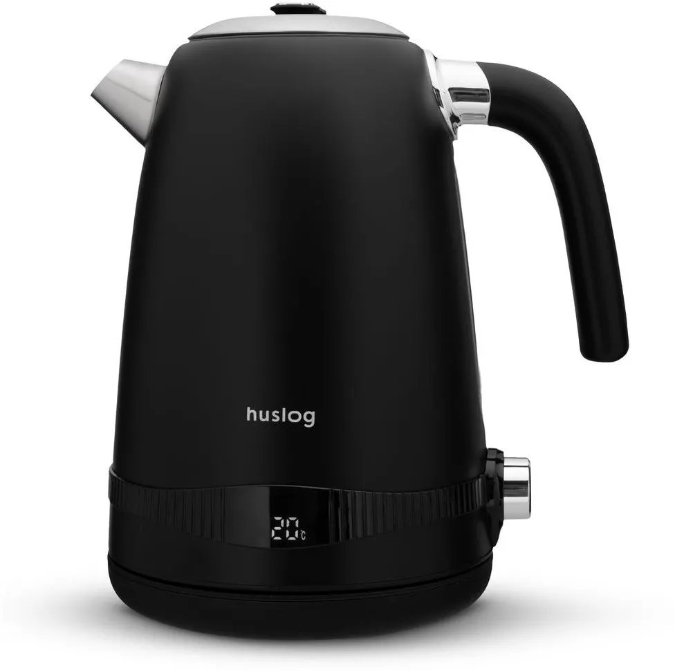 Huslog retro kettle with temperature control black 1,7L 2200W