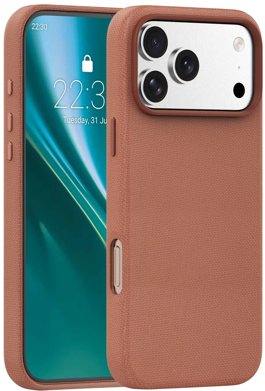 Etteri Elegant Mag case for iPhone 17 Pro Max 6,9" brown