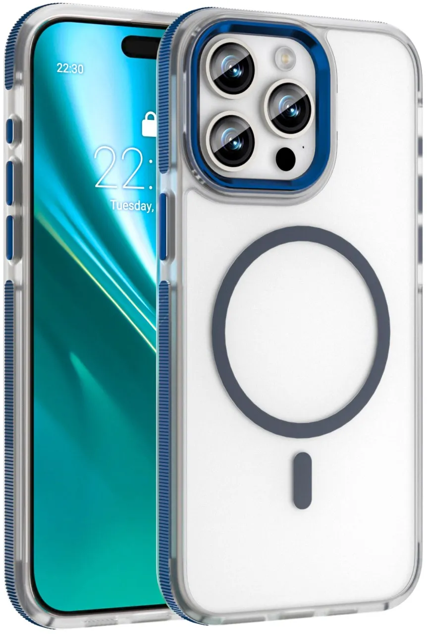 Etteri Icy Mag case for iPhone 15 Pro 6,1" blue