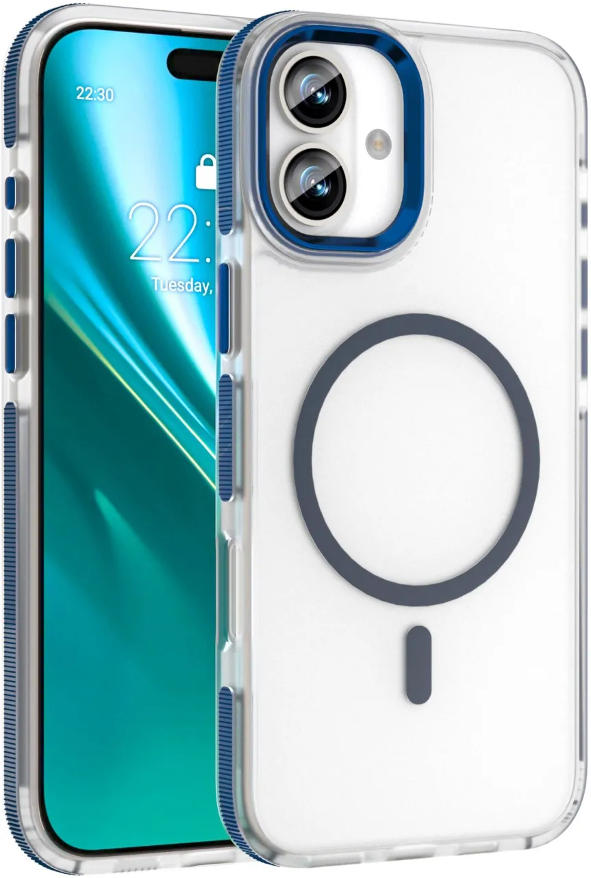 Etteri Icy Mag case for iPhone 16 6,1" blue