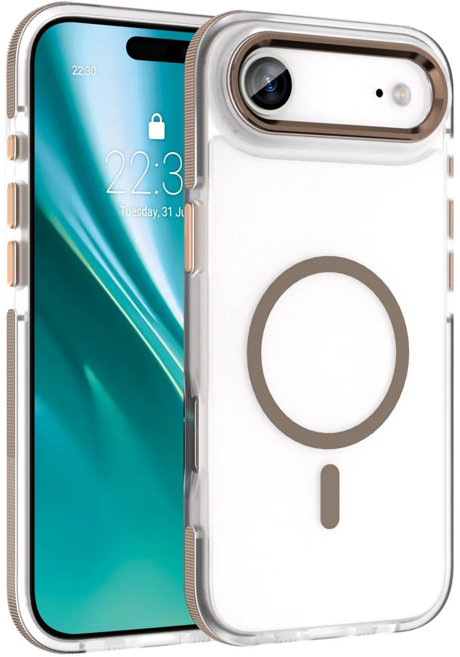 Etteri Icy Mag case for iPhone 17 Air gold