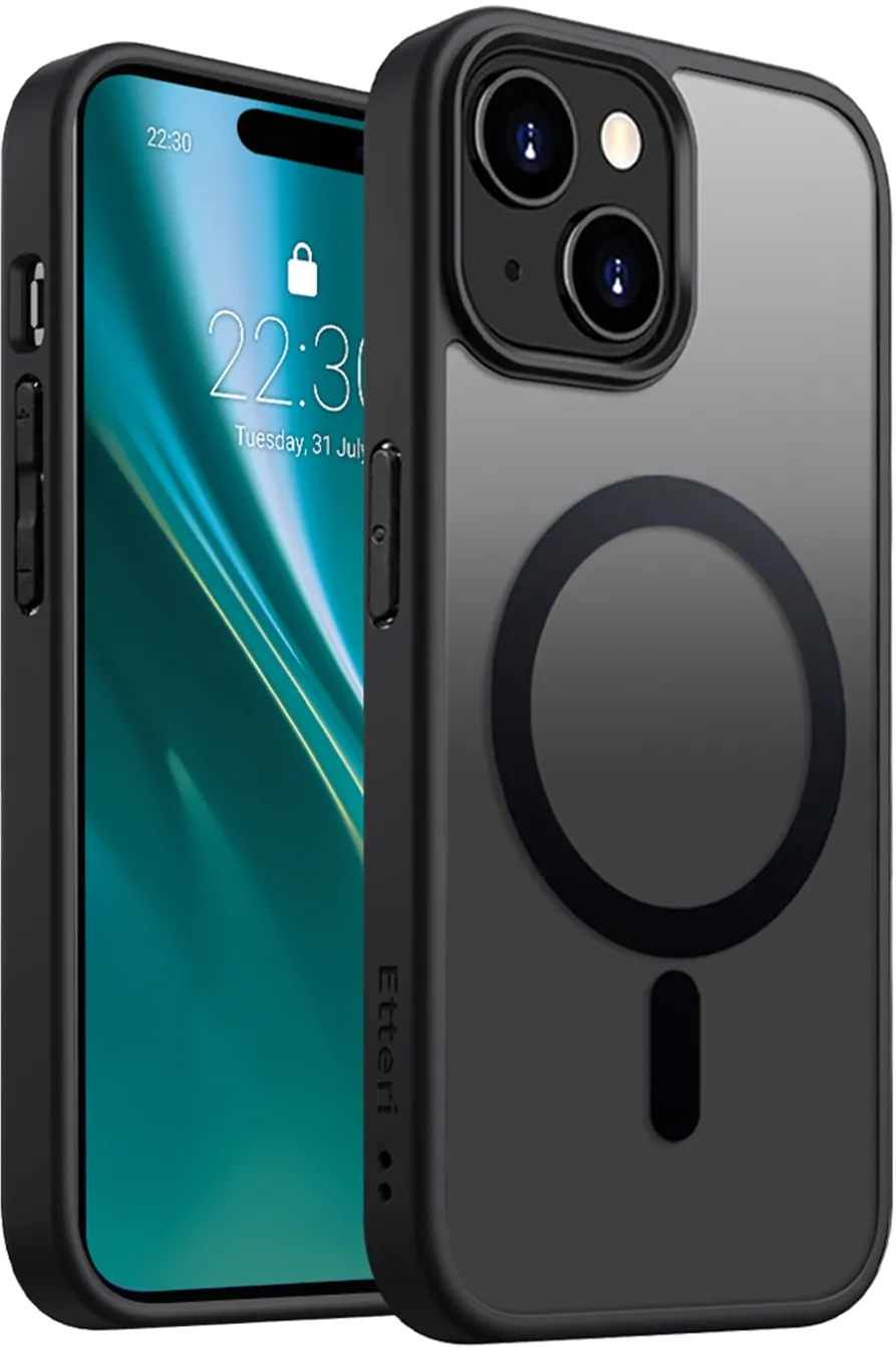 Etteri Matt Mag case for iPhone 15 6,1" black