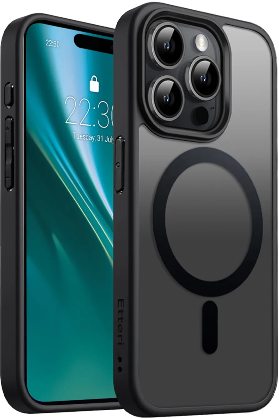 Etteri Matt Mag case for iPhone 15 Pro 6,1" black