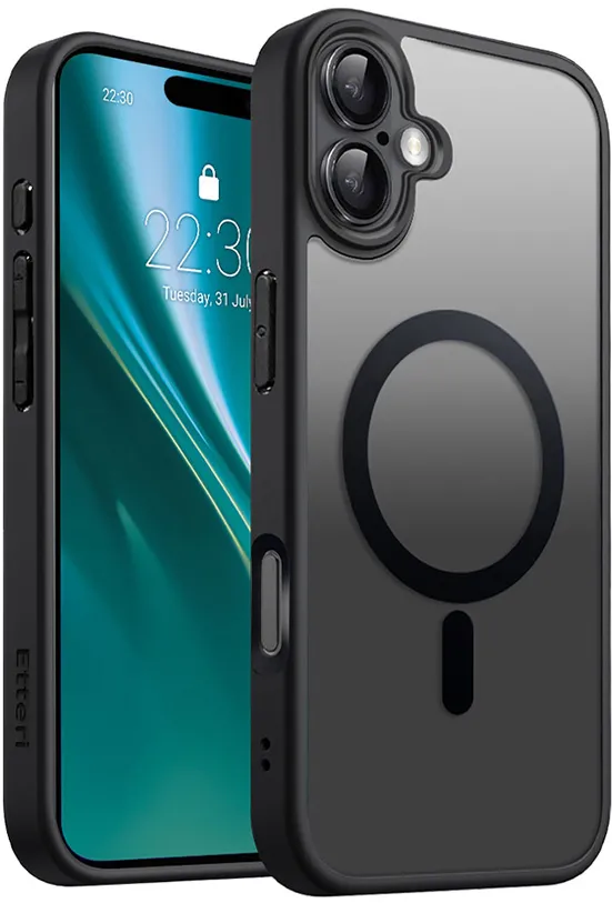 Etteri Matt Mag case for iPhone 16 6,1" black