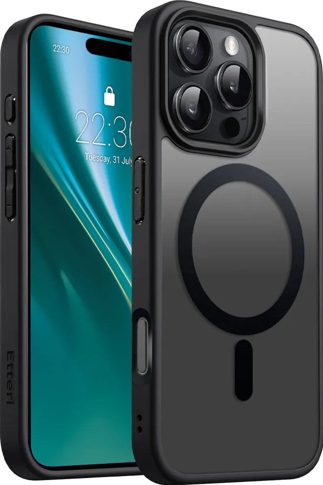 Etteri Matt Mag case for iPhone 16 Pro 6,3" black