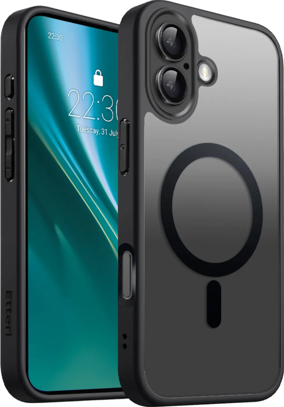 Etteri Matt Mag case for iPhone 17 black