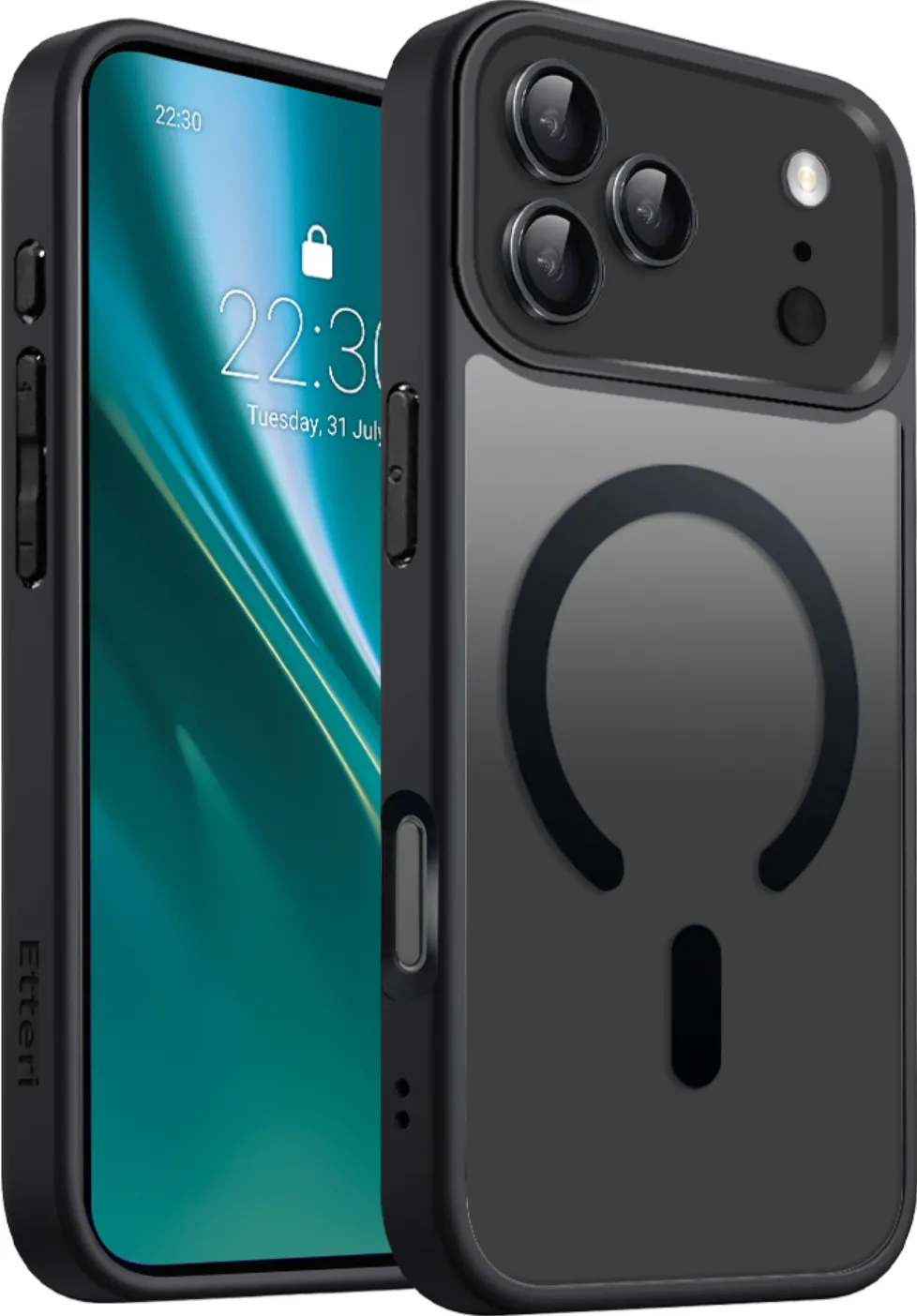 Etteri Matt Mag case for iPhone 17 Pro / 18 Pro black